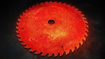 Old Saw Blades Forged Into Damascus Knife