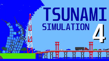 Tsunami Simulation 4! | Algodoo