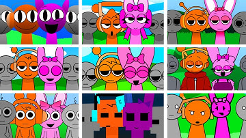 Sprunki - but OREN and Pinki in ALL Different Mods [Part 3]