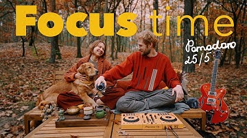 Deep focus Pomodoro Timer 25/5 | NO AI lofi music | Cozy November Study /Work Special Session