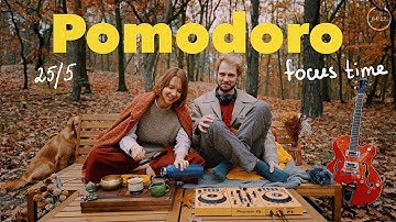 Deep focus Pomodoro Timer 25/5 | NO AI lofi music | Cozy November Study /Work Special Session