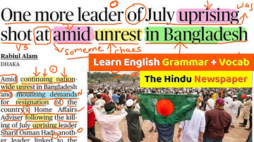 Unrest in Bangladesh || The Hindu Analysis Today || How to Read Newspaper in English