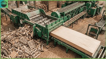 Inside the Recycle Wood Factory – How Wood Waste Becomes MDF Boards (Full Process)