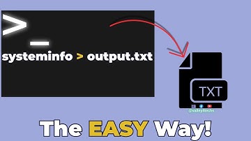 How to Save Command Prompt (CMD) Output to a Text File (Step-by-Step)