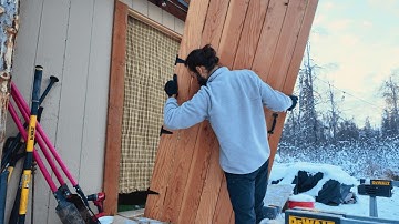 Hold the Door! Alaskan Winter Off-Grid Cabin Build〈EP27〉