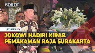 Momen Jokowi Hadiri Kirab Pemakaman Raja Surakarta Pakubuwono XIII di Loji Gandrung