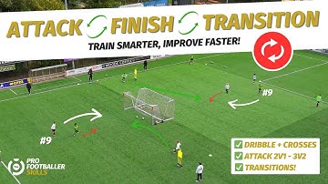 Pro-Level Attacking Session | 4-Phase 🔄  2v1 & 3v2 Transition Game!