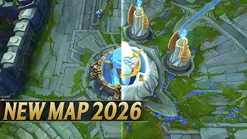 NEW DEMACIA RIFT VS CLASSIC MAP COMPARISON - League of Legends