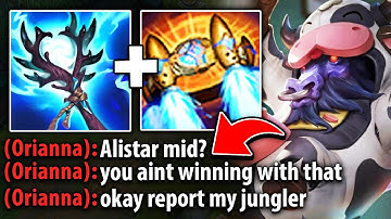 This guy thought I was trolling for going Alistar mid... so I had to teach them a lesson