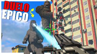 Godzilla luta contra King Kong no Teardown com Mods