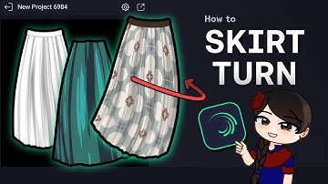 Animate a Smooth Custom Skirt Turn tutorial in Alight Motion *.⁠✧