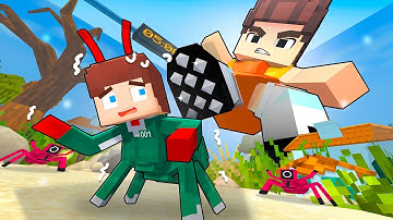 JJ ANT vs SQUID GAME - Maizen Minecraft Animation