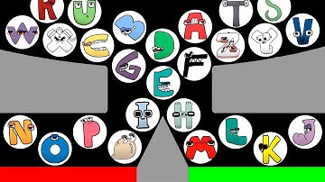 26 Alphabet Lore Marble Race in Algodoo - Who Will Win?