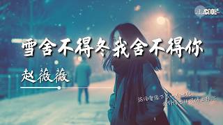 赵薇薇 - 雪舍不得冬我舍不得你「我把所有爱意说给风听」【🎧AI高质音乐/拼音动态歌词 Lyrics】#coolsong酷歌