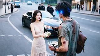 Female CEO gave poor beggar US dollars for food, he used god medical identity to change her fate