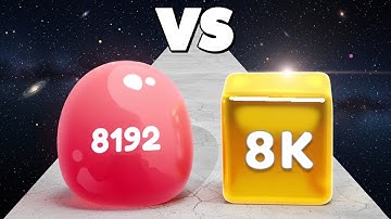 JELLY 2048 /vs JELLY CUBE ⭐ ASMR Gameplay Android iOS • Satisfying Mobile Drop & Merge Games