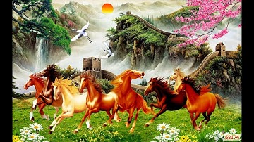 Tranh ngựa 3D mã đáo thành công đẹp được chọn lọc -mẫu mới nhất