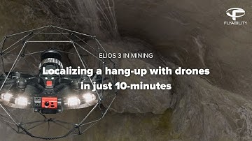 Hang-up localization with drones. Discover how the Elios 3 is helping mines localize hang-ups