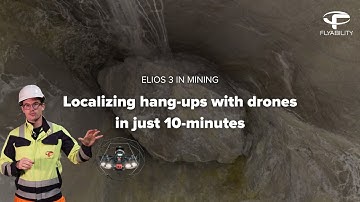 Hang-up localization with drones. Discover how the Elios 3 is helping mines localize hang-ups