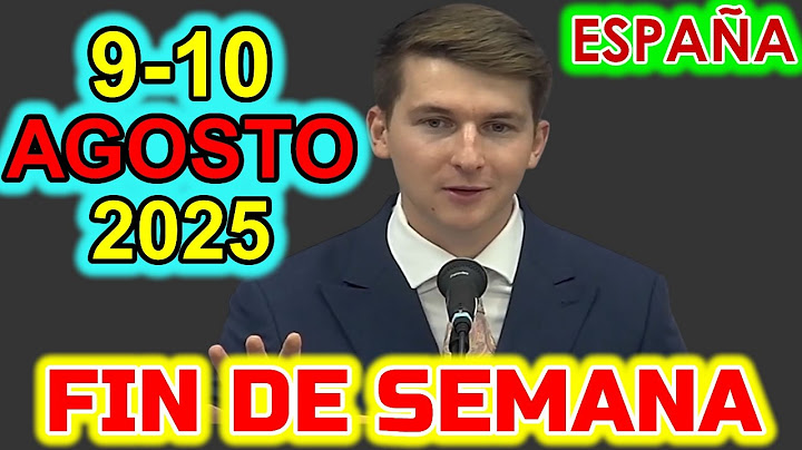 Reunion Fin de Semana | 9-10 de Agosto 2025 | ESPAÑA | Estudio de la atalaya