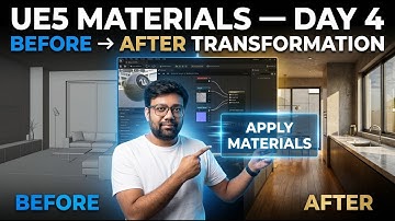 Unreal Engine 5 Materials Tutorial | ArchViz Day 4 (UE5)
