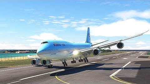 Extreme Heavy Landing! Korean Air 747 Battles Short Runway at St. Maarten Airport