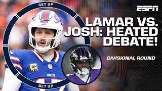 DEBATE GETS HEATED 🔥 Does Lamar Jackson or Josh Allen have the ADVANTAGE? 👀 | Get Up