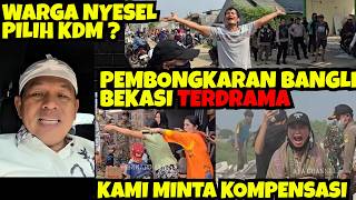 Pembongkaran Bangli Bekasi TERDRAMA. Warga Ngamuk, Nyesel Pilih KDM? Netizen : Emangnya KTP Jabar?