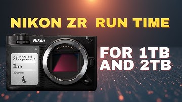 Nikon Zr Runtime Tested - R3D, N-RAW, ProRes, H.265 (All FPS)