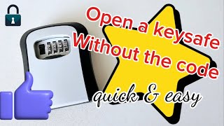 How to Open a Key Safe WITHOUT the Code – Easy Method! #lockpicking #security