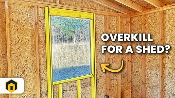 The FAST Way to Frame a Shed Window… But Should YOU Use It?