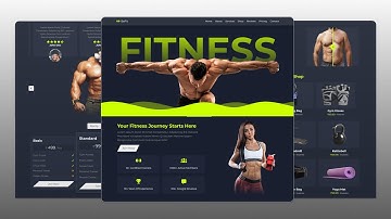 Responsief modern sportschoolwebsiteontwerp - HTML, CSS en JS - Fitnesswebsitesjabloon