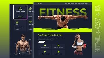 Responsief modern sportschoolwebsiteontwerp - HTML, CSS en JS - Fitnesswebsitesjabloon