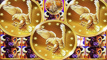 INSANE!! 3 GIANT EAGLE COINS on MAX BET!!