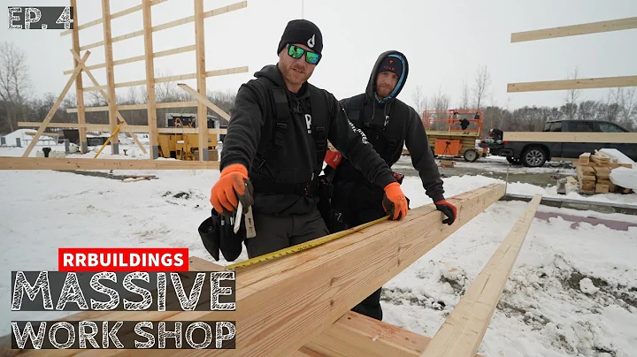 Building a Massive Work Shop: Ep 4. Garage Door Header Framing