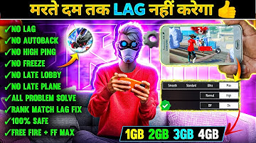 FREE FIRE LAG FIX 1GB 2GB RAM 🔥| FREE FIRE LAG PROBLEM  SOLVED |HOW TO FIX LAG IN 2GB 3GB 4GB MOBILE