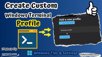 How To Add a New Custom Profile in Windows Terminal [Simple Guide]