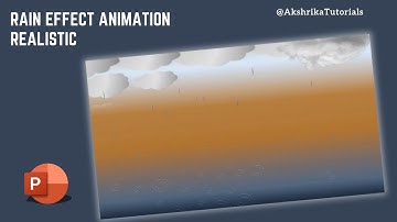Weather Effect Rain Animation in MS PowerPoint | Easy PowerPoint Presentation Animation Step by Step