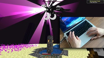 How I beat Minecraft with a trackpad