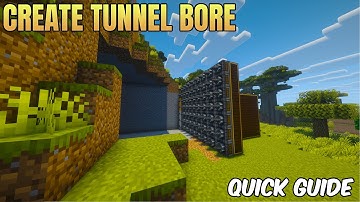 How to Automate Mining with a TUNNEL BORE! (Create)