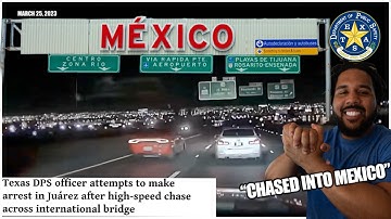 Texas State Trooper F***S UP BAD | Trooper DETAINED by MEXICAN NATIONALS chasing Charger Scatpack!