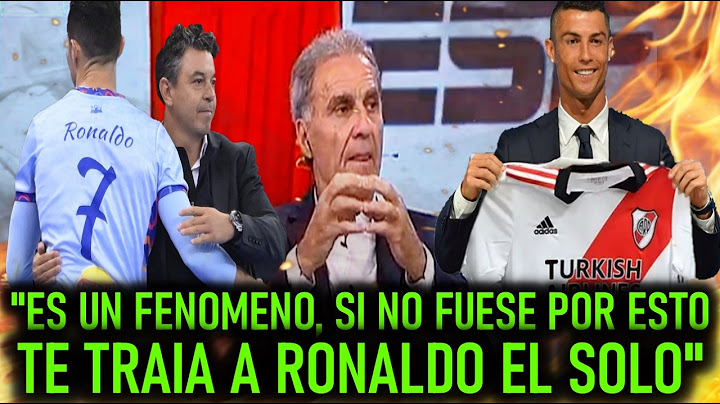 RUGGERI RENDIDO ANTE GALLARDO porque estuvo a punto de CERRAR a CRISTIANO RONALDO EL SOLO