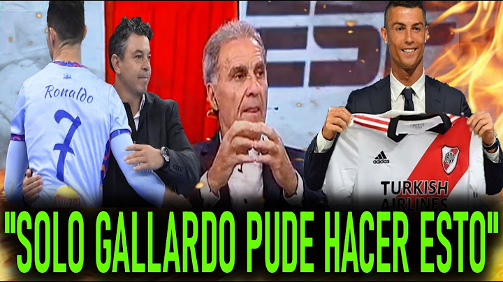 RUGGERI RENDIDO ANTE GALLARDO porque estuvo a punto de CERRAR a CRISTIANO RONALDO EL SOLO