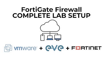 FortiGate Firewall Lab Setup 2025 | EVE‑NG + VMware Workstation  | NSE 4