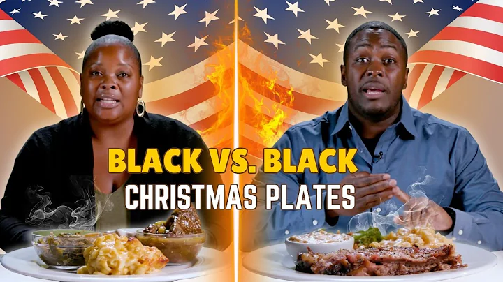 Black vs Black: We Try Each Others Christmas Plates: ALL STARS ⎹ Taste Wars
