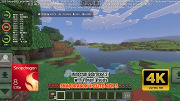 🔥 Minecraft Bedrock RTX-Like Vibrant Visuals Test | Snapdragon 8 Elite Gen 5 Performance Showcase