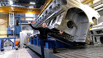 Machining a 100-Ton Engine Block: 10 Tons of Metal Chips!