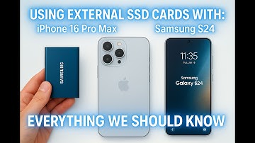 Samsung T7 SSD iPhone 16 Pro Max and Galaxy S24. How to record all video formats to ssd #ssd #prores