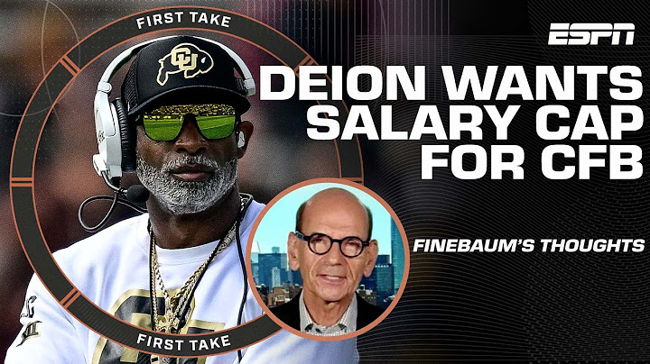 Deion Sanders wants a college football salary cap 👀 Finebaum finds it hypocritical! 🗣️ | First Take