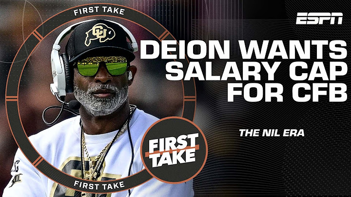 Deion Sanders wants a college football salary cap 👀 Finebaum finds it hypocritical! 🗣️ | First Take